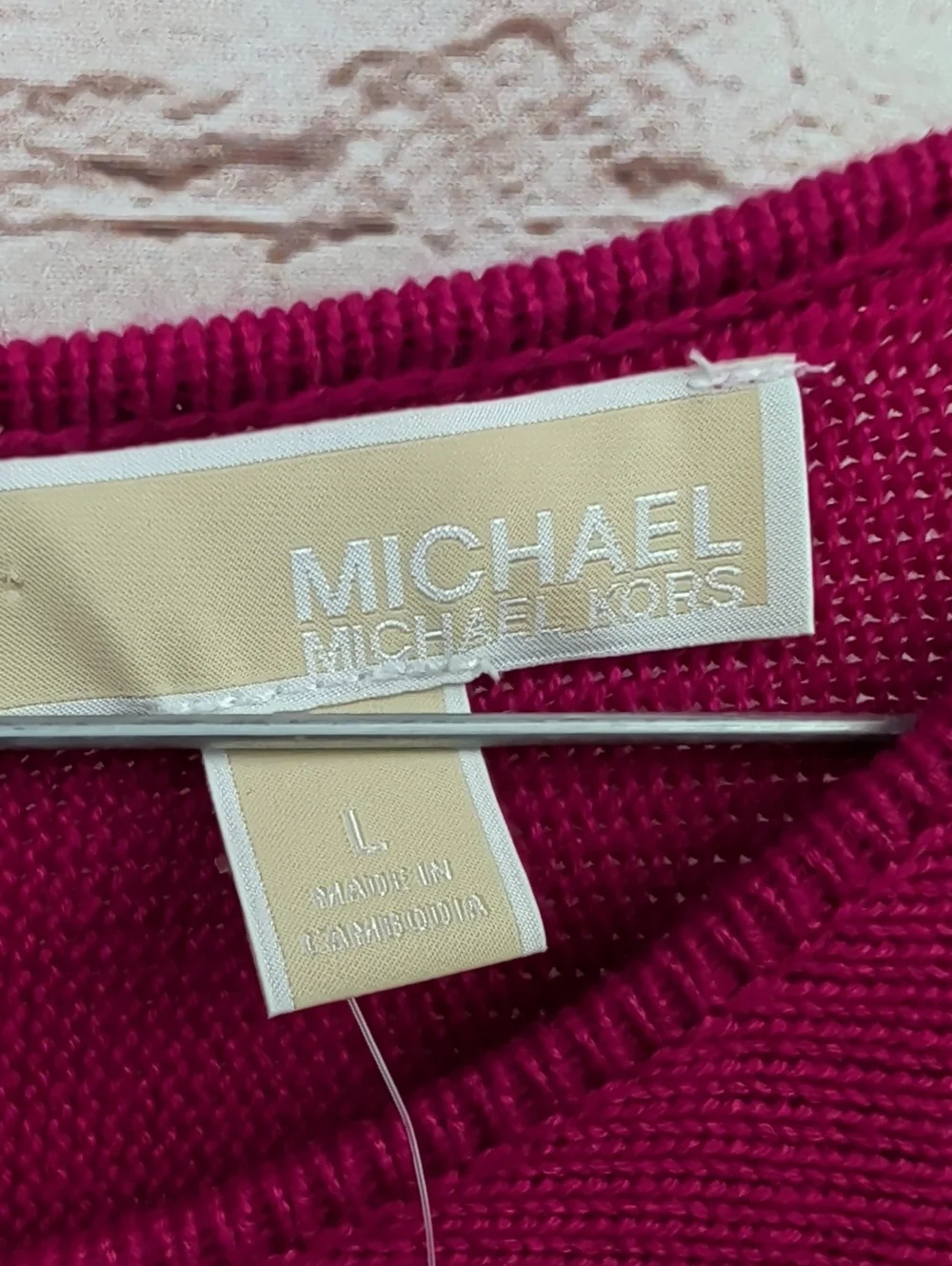 Michael Kors Fuchsia Sweater Large New Nwt